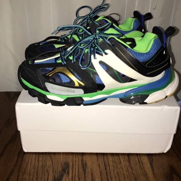 balenciaga track sneakers green